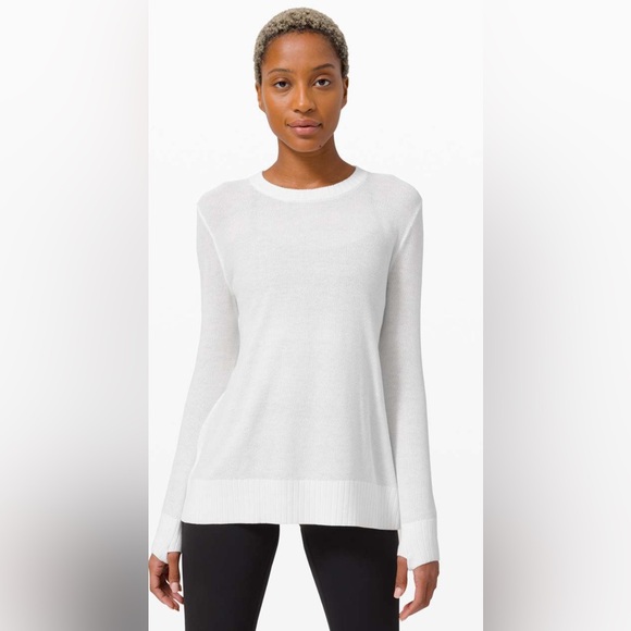 lululemon athletica Sweaters - Lululemon Sincerely Yours Sweater
White Size 8